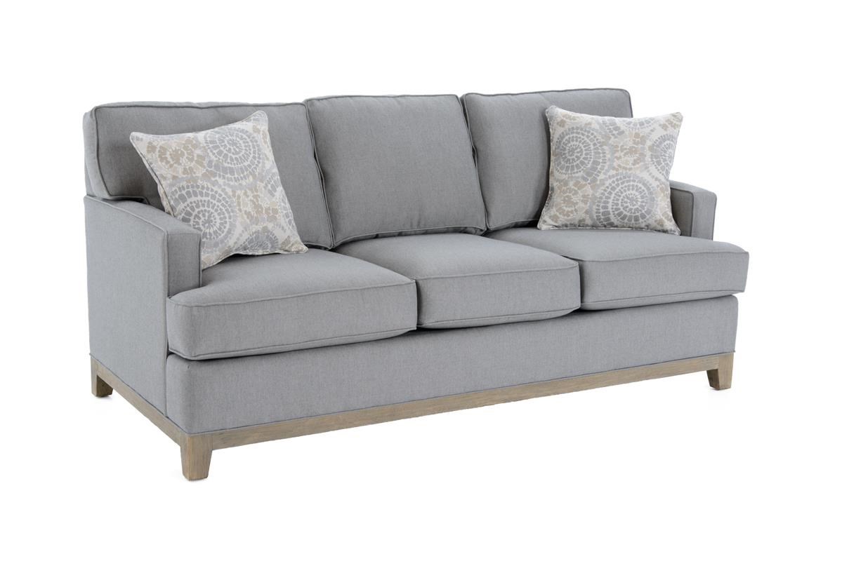 Capris Furniture 752 Q752GW Queen Sleeper Sofa with Accent Pillows Baer's Furniture Sleeper